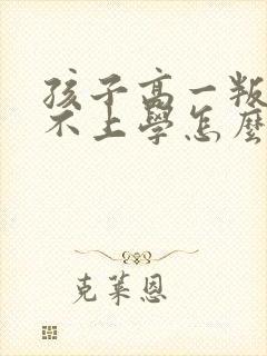 孩子高一叛逆期不上学怎么办