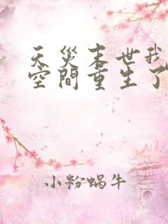 天灾末世我带着空间重生了