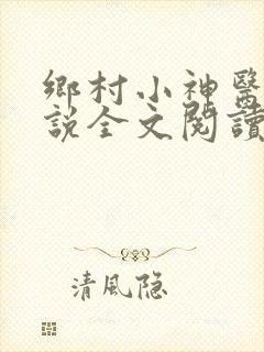 乡村小神医 小说全文阅读