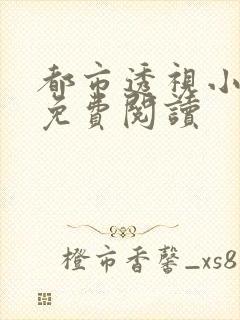 都市透视小神医免费阅读