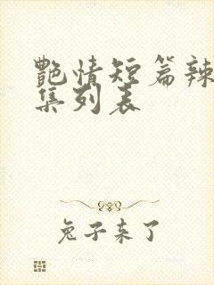 艳情短篇辣文合集列表