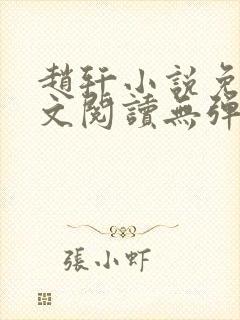 赵轩小说免费全文阅读无弹窗