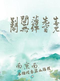 别闹薄先生笔趣阁无弹窗免费