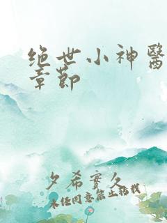 绝世小神医最新章节