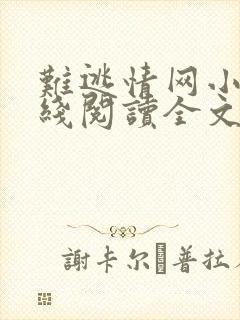 难逃情网小说在线阅读全文免费