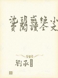 沈玥燕绝小说免费阅读全文最新章节