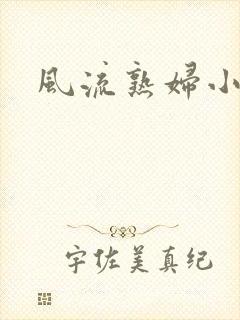 风流熟妇小说