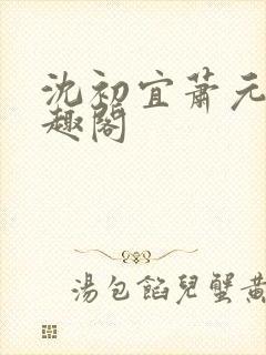 沈初宜萧元宸笔趣阁