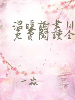 温暖谢聿川小说免费阅读全文