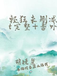 轻狂未删减txt完整+番外