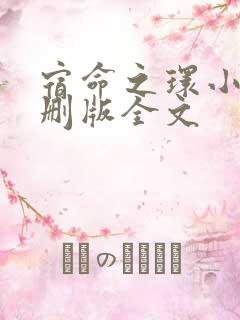 宿命之环小说未删版全文