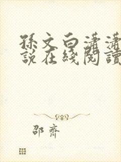 孙文白潇潇的小说在线阅读