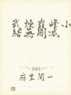 武炼巅峰小说完结无删减