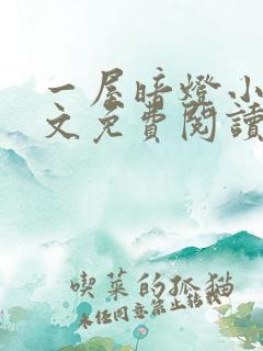 一屋暗灯小说全文免费阅读txt