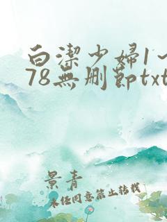 白洁少妇1～178无删节txt下载