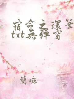 宿命之环笔趣阁txt无弹窗