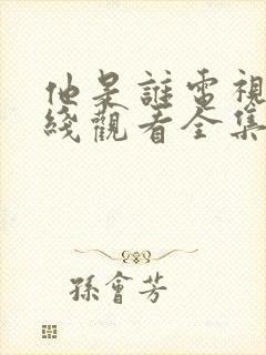 他是谁电视剧在线观看全集免费高清
