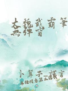 大魏武霸笔趣阁无弹窗