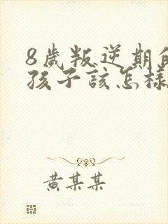 8岁叛逆期的男孩子该怎样去沟通教育