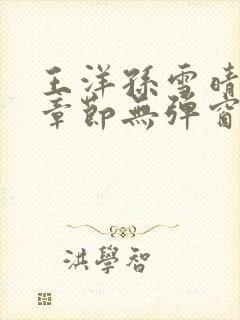 王洋孙雪晴最新章节无弹窗笔趣阁