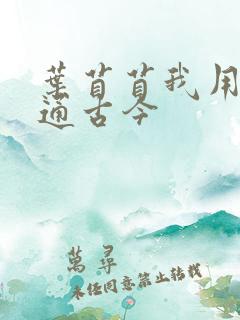 叶苜苜我用花瓶通古今