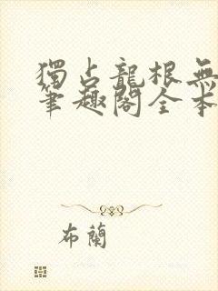 独占龙根无弹窗笔趣阁全本