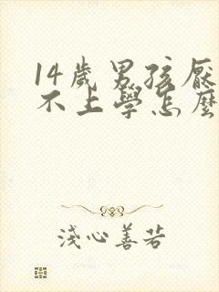 14岁男孩厌学不上学怎么办