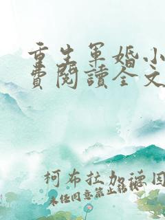 重生军婚小说免费阅读全文