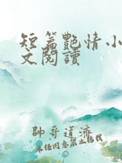 短篇艳情小说全文阅读