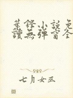 叶锋小说免费阅读无弹窗全文