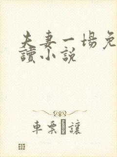 夫妻一场免费阅读小说
