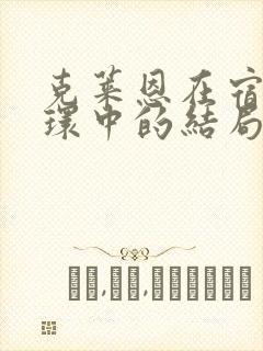 克莱恩在宿命之环中的结局