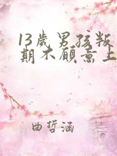 13岁男孩叛逆期不愿意上学怎么办