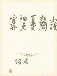 官神夏想小说全集免费阅读