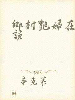 乡村艳妇在线小说