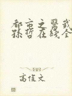 都市之医武风流孙哲在线全文阅读