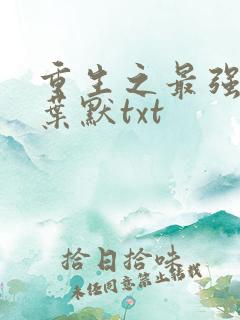 重生之最强弃少叶默txt