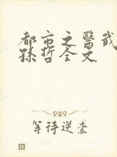 都市之医武风流孙哲全文