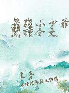 最强小少爷全文阅读全文