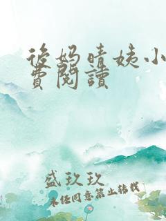 后妈晴姨小说免费阅读