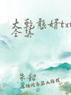 大乾憨婿txt全集