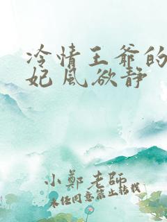 冷情王爷的小刁妃 风欲静
