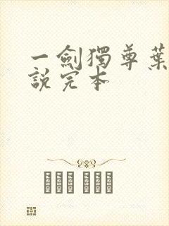 一剑独尊叶玄小说完本
