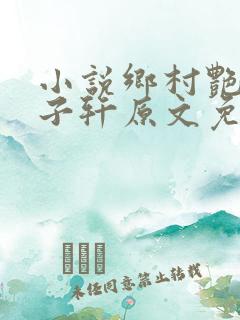 小说乡村艳妇顾子轩原文免费阅读