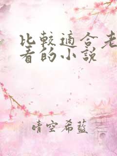 比较适合老年人看的小说