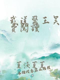 武道医王吴东免费阅读