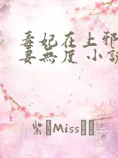 毒妃在上邪王宠妻无度 小说