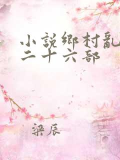 小说乡村乱情第二十六部