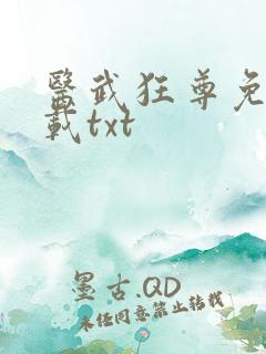 医武狂尊免费下载txt