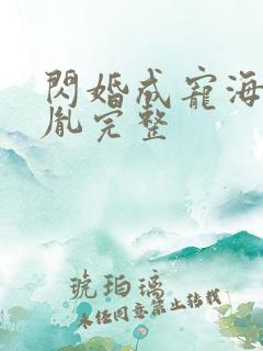 闪婚成宠海彤战胤完整